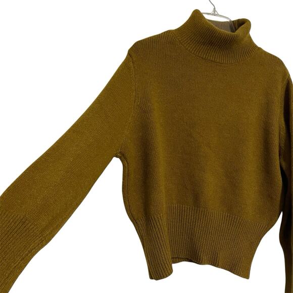 Lemui Korea Soft Wool Turtleneck Sweater Size M Brown Fall NWT - Picture 3 of 9